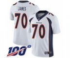 Denver Broncos #70 Ja'Wuan James White Vapor Untouchable Limited Player 100th Season Football Jersey
