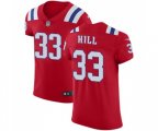 New England Patriots #33 Jeremy Hill Red Alternate Vapor Untouchable Elite Player Football Jersey