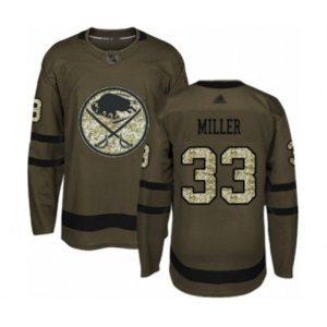 Buffalo Sabres #33 Colin Miller Authentic Green Salute to Service Hockey Jersey