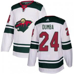 Minnesota Wild #24 Matt Dumba White Road Authentic Stitched NHL Jersey