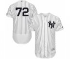 New York Yankees Chance Adams White Home Flex Base Authentic Collection Baseball Player Jersey