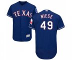 Texas Rangers #49 Jon Niese Royal Blue Alternate Flex Base Authentic Collection MLB Jersey
