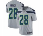 Seattle Seahawks #28 Ugo Amadi Grey Alternate Vapor Untouchable Limited Player Football Jersey