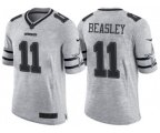 Dallas Cowboys #11 Cole Beasley 2016 Gridiron Gray II Men's NFL Limited Jersey