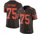 Cleveland Browns #75 Joel Bitonio Limited Brown Rush Vapor Untouchable Football Jersey