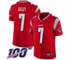 New England Patriots #7 Jake Bailey Limited Red Inverted Legend 100th Season Football Jersey