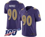 Baltimore Ravens #90 Pernell McPhee Limited Purple Rush Vapor Untouchable 100th Season Football Jersey