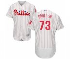 Philadelphia Phillies Deivy Grullon White Home Flex Base Authentic Collection Baseball Player Jersey