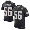 Kansas City Chiefs #56 Derrick Johnson Elite Black Team Irvin 2016 Pro Bowl NFL Jersey