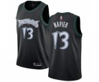 Minnesota Timberwolves #13 Shabazz Napier Swingman Black Hardwood Classics Jersey