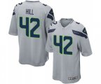 Seattle Seahawks #42 Delano Hill Game Grey Alternate Football Jersey