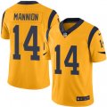 Los Angeles Rams #14 Sean Mannion Limited Gold Rush Vapor Untouchable NFL Jersey