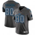 Carolina Panthers #80 Scott Simonson Gray Static Vapor Untouchable Limited NFL Jersey