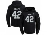 Oakland Raiders #42 Karl Joseph Black Name & Number Pullover NFL Hoodie