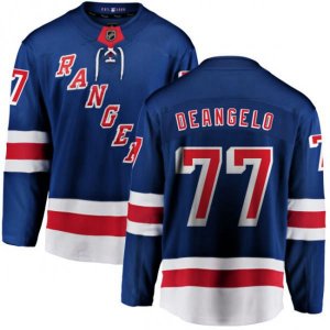 New York Rangers #77 Anthony DeAngelo Fanatics Branded Royal Blue Home Breakaway NHL Jersey