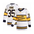 Nashville Predators #35 Pekka Rinne Authentic White 2020 Winter Classic Hockey Jersey