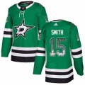 Dallas Stars #15 Bobby Smith Authentic Green Drift Fashion NHL Jersey