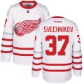 Detroit Red Wings #37 Evgeny Svechnikov Premier White 2017 Centennial Classic NHL Jersey