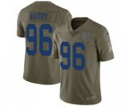 Indianapolis Colts #96 Denico Autry Limited Olive 2017 Salute to Service Football Jersey