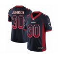 Houston Texans #30 Kevin Johnson Limited Navy Blue Rush Drift Fashion NFL Jersey
