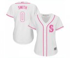 Women's Seattle Mariners #0 Mallex Smith Authentic White Fashion Cool Base Baseball Jersey