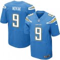 Los Angeles Chargers #9 Nick Novak Elite Electric Blue Alternate NFL Jersey