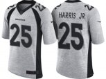 Denver Broncos #25 Chris Harris Jr 2016 Gridiron Gray II NFL Limited Jersey