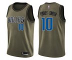 Dallas Mavericks #10 Dorian Finney-Smith Swingman Green Salute to Service Basketball Jersey