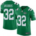 New York Jets #32 Juston Burris Limited Green Rush Vapor Untouchable NFL Jersey