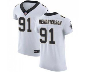 New Orleans Saints #91 Trey Hendrickson White Vapor Untouchable Elite Player Football Jersey