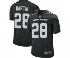 New York Jets #28 Curtis Martin Game Black Alternate Football Jersey