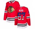 Chicago Blackhawks #67 Tanner Kero Authentic Red USA Flag Fashion NHL Jersey