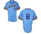 Milwaukee Brewers #8 Ryan Braun Authentic Blue 1982 Turn Back The Clock Baseball Jersey