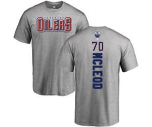 Edmonton Oilers #70 Ryan McLeod Ash Backer T-Shirt