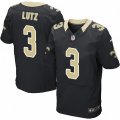 New Orleans Saints #3 Will Lutz Black Team Color Vapor Untouchable Elite Player NFL Jersey