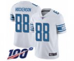 Detroit Lions #88 T.J. Hockenson White Vapor Untouchable Limited Player 100th Season Football Jersey