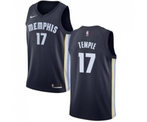 Memphis Grizzlies #17 Garrett Temple Swingman Navy Blue Road NBA Jersey - Icon Edition