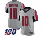 Atlanta Falcons #10 Steve Bartkowski Limited Silver Inverted Legend 100th Season Football Jersey