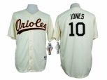 Baltimore Orioles #10 Adam Jones Cream 1954 Turn Back The Clock Throwback Stitched Baseball Jersey