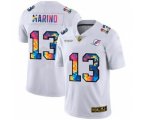 Miami Dolphins #13 Dan Marino White Multi-Color 2020 Football Crucial Catch Limited Football Jersey