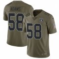 Oakland Raiders #58 Tyrell Adams Limited Olive 2017 Salute to Service NFL Jersey