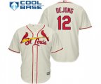 St. Louis Cardinals #12 Paul DeJong Replica Cream Alternate Cool Base Baseball Jersey