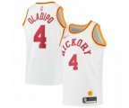 Indiana Pacers #4 Victor Oladipo Authentic White Hardwood Classics Basketball Jersey