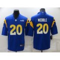 Los Angeles Rams #20 Eric Weddle Blue Vapor Untouchable Limited Player Jersey