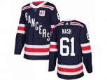 Adidas New York Rangers #61 Rick Nash Navy Blue Authentic 2018 Winter Classic Stitched NHL Jersey