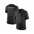 Los Angeles Chargers #10 Justin Herbert Black Reflective Limited Stitched Football Jersey
