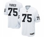 Oakland Raiders #75 Brandon Parker Game White Football Jersey