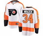 Philadelphia Flyers #34 Petr Mrazek Fanatics Branded White Away Breakaway NHL Jersey