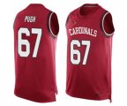 Arizona Cardinals #67 Justin Pugh Limited Red Player Name & Number Tank Top Football Jersey