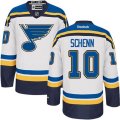St. Louis Blues #10 Brayden Schenn Authentic White Away NHL Jersey